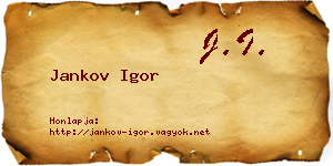 Jankov Igor névjegykártya